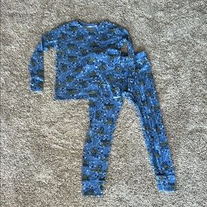 GAP Star Wars Baby Yoda Blue Kids Long Sleeve Pajama Set